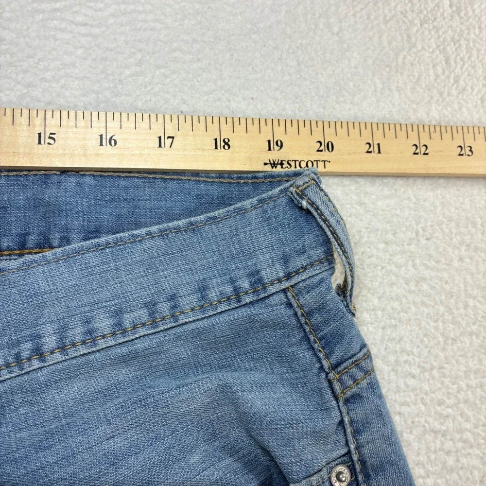 Levis 569 Loose Straight Jeans Men 38x34 Blue Faded Skater Baggy Whiskered